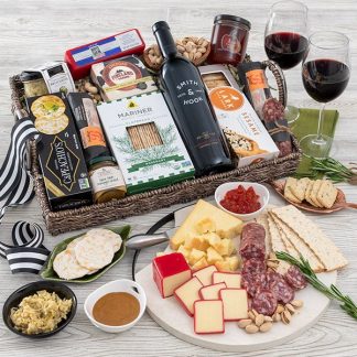 Artisan Charcuterie & Wine Tray For Him