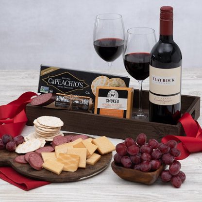 Red Wine Countryside Gift Crate For Him