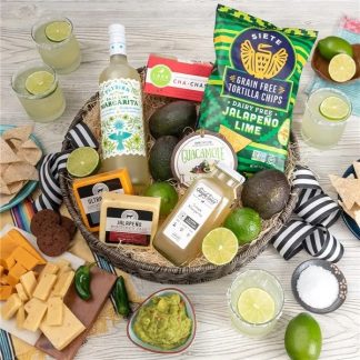 Chippin' Dippin' And Margarita Sippin' Gift Basket for men